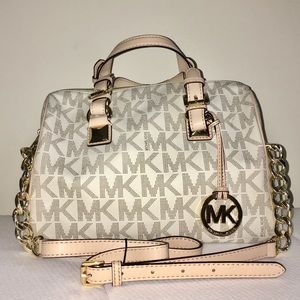 Michael Kors Grayson Medium Logo Satchel